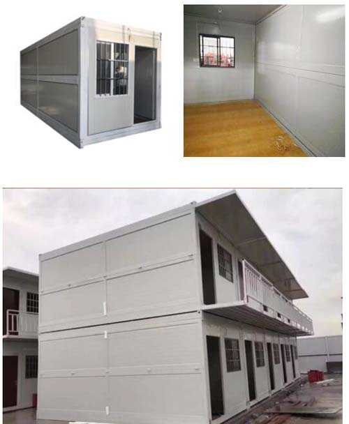 flat pack container house and steel structure warehouse