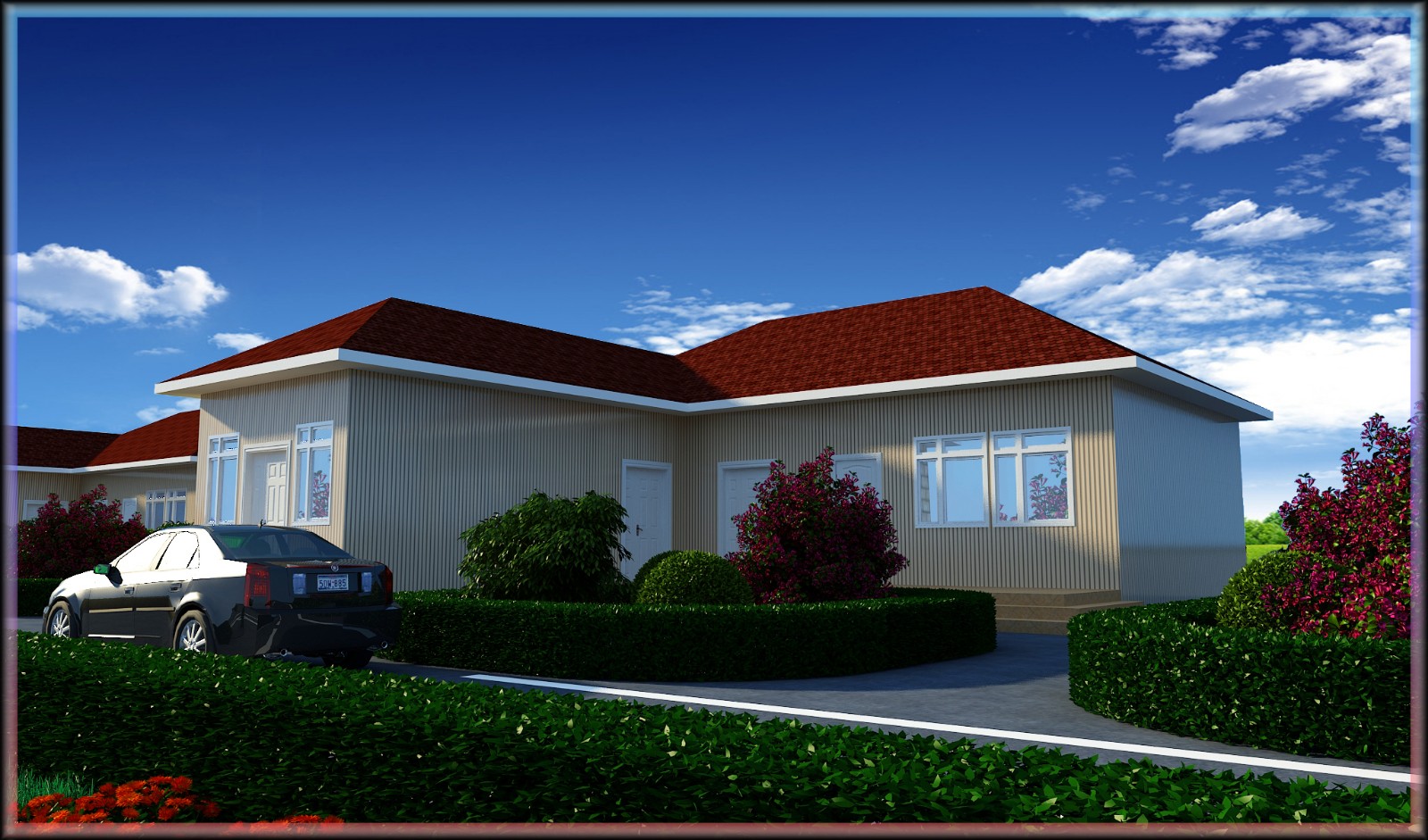 Modern style one storey house