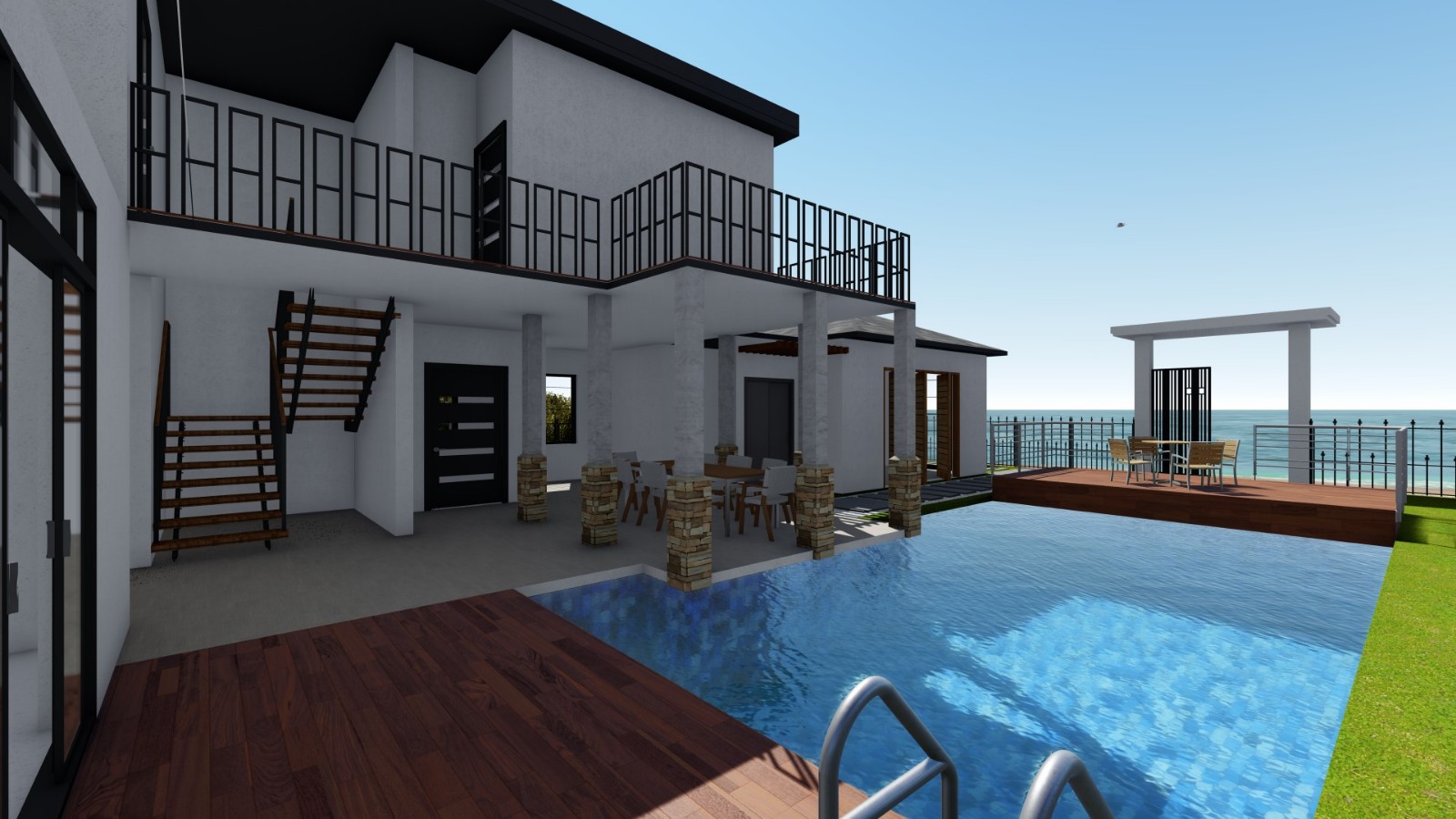 Luxury modern style beach holiday villa