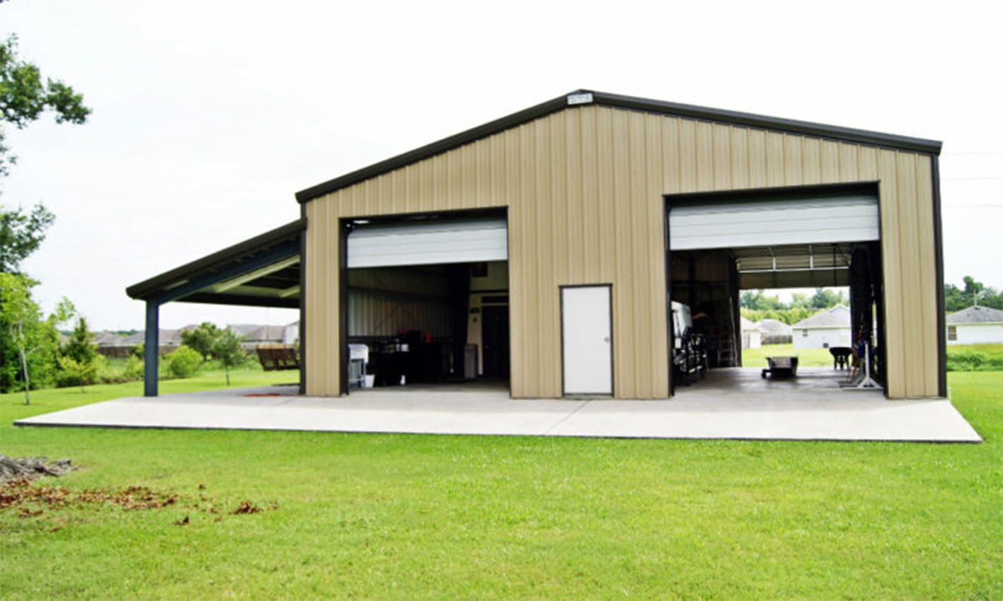 Light steel private workshop or studio