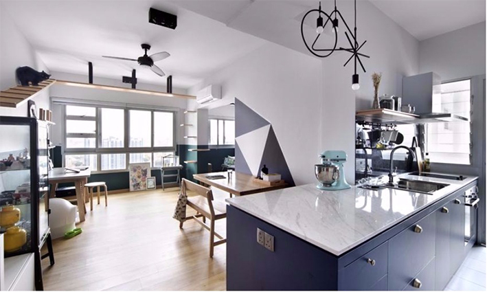 One storey family villa house