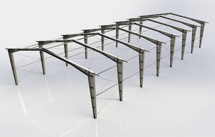Steel warehouse structure design
