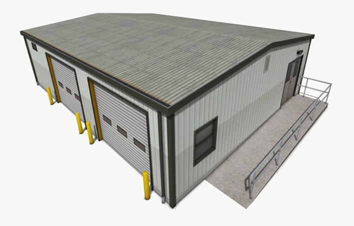 Steel warehouse structure design