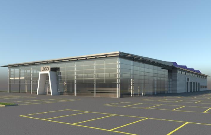 Steel Structure 4S Car Shop Hall