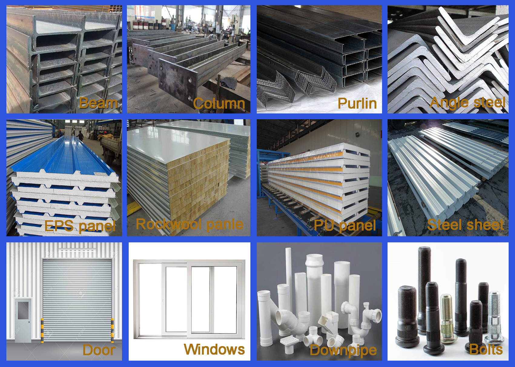 Design Steel Structure Farm Shed house  steel structure warehouse