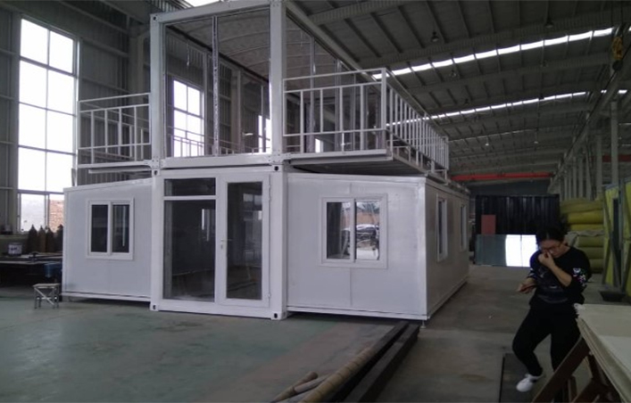2 floor new design prefab expandable container house