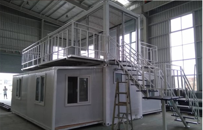 2 floor new design prefab expandable container house