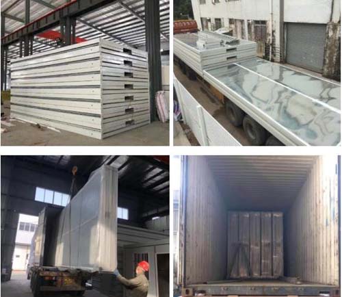flat pack container house and steel structure warehouse
