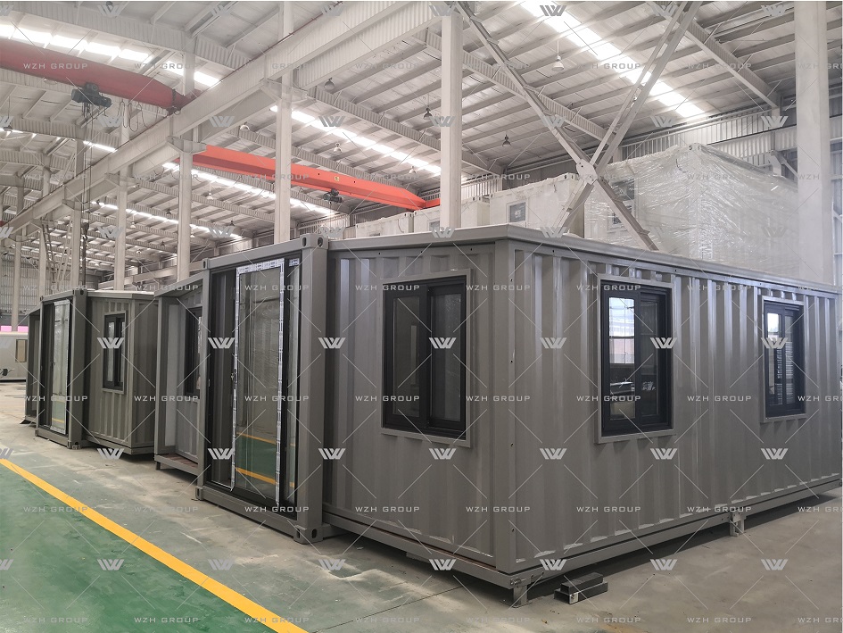 Hurricane resistant luxury 20 feet two bedrooms expandable container house
