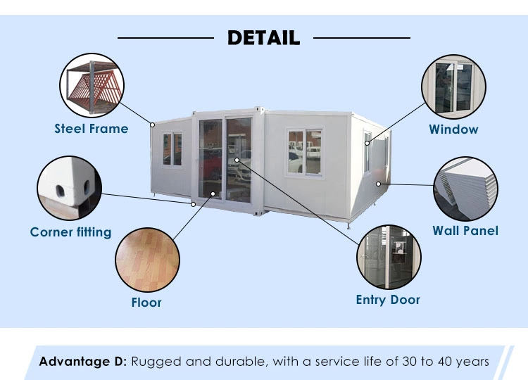 Luxury Flat Pack Container House Construction Site Accomodation