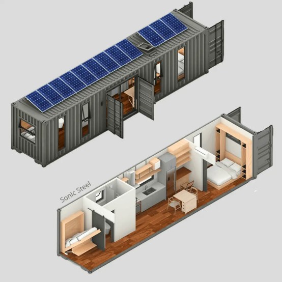 40 Foot Container Mobile Homes Modular Building Remodeling