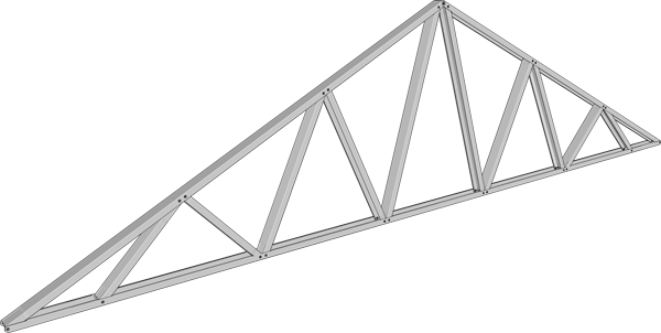 Fast Assembled Cold-formed Steel Roofing Truss System