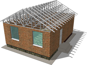 Fast Assembled Cold-formed Steel Roofing Truss System