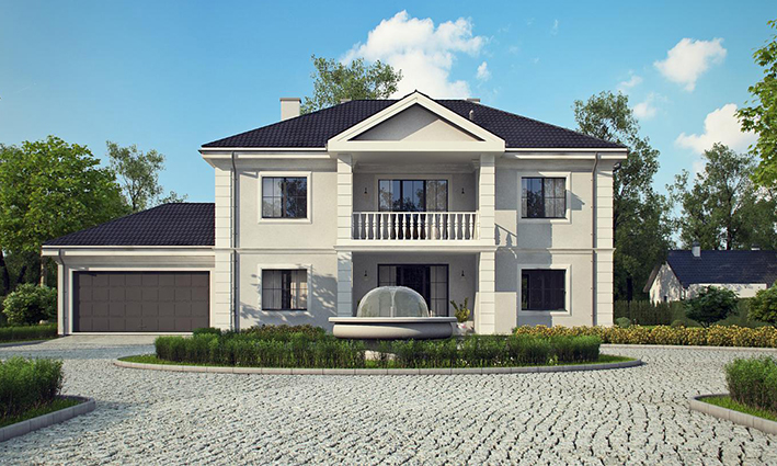 Modern style luxury villa house