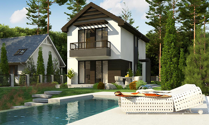 Two storeys resort and beach house