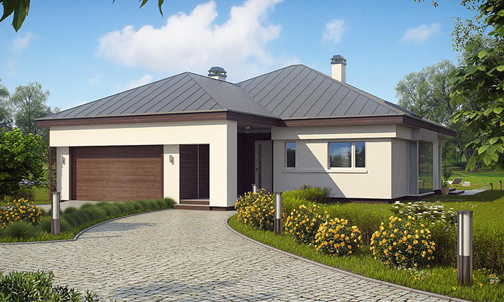 One storey modern private villa